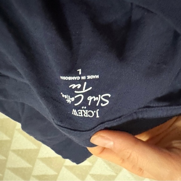 J crew Vintage slub cotton crewneck tee navy - Picture 4 of 6
